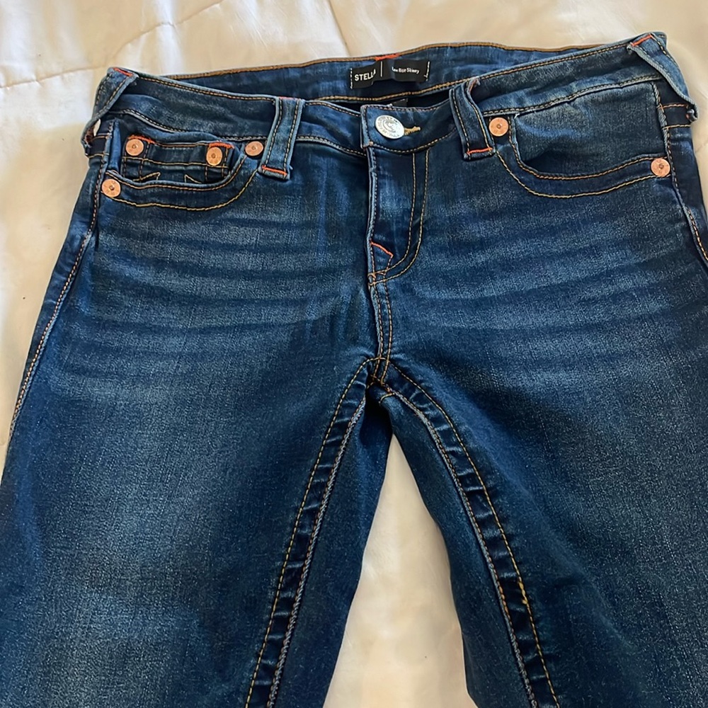Stella low rose skinny True Religion jeans